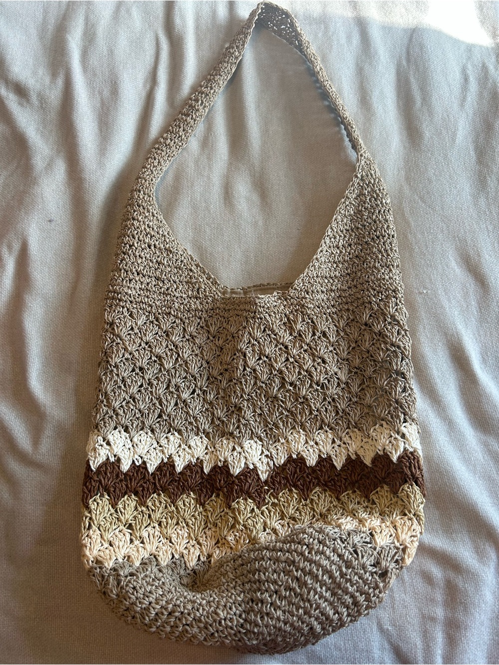 Vintage Aldo straw bucket bag